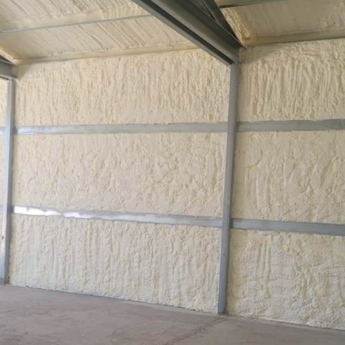 Garage spray foam insulation