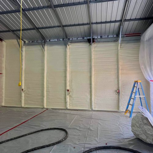 Commercial spray foam insulation